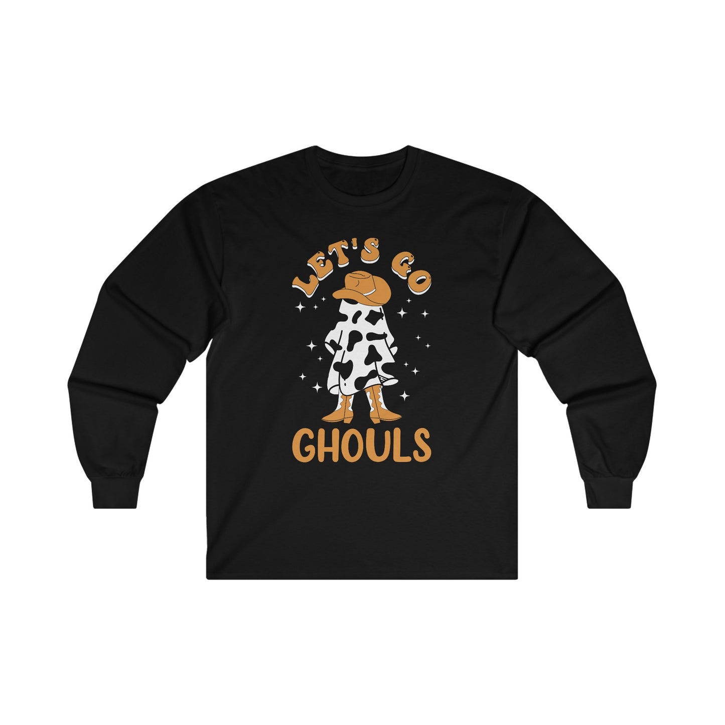 Western Let's Go Ghouls Halloween Long Sleeve Tee