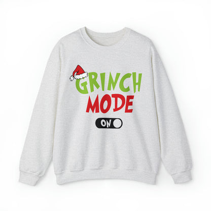 Grinch Mode On Christmas Sweatshirt