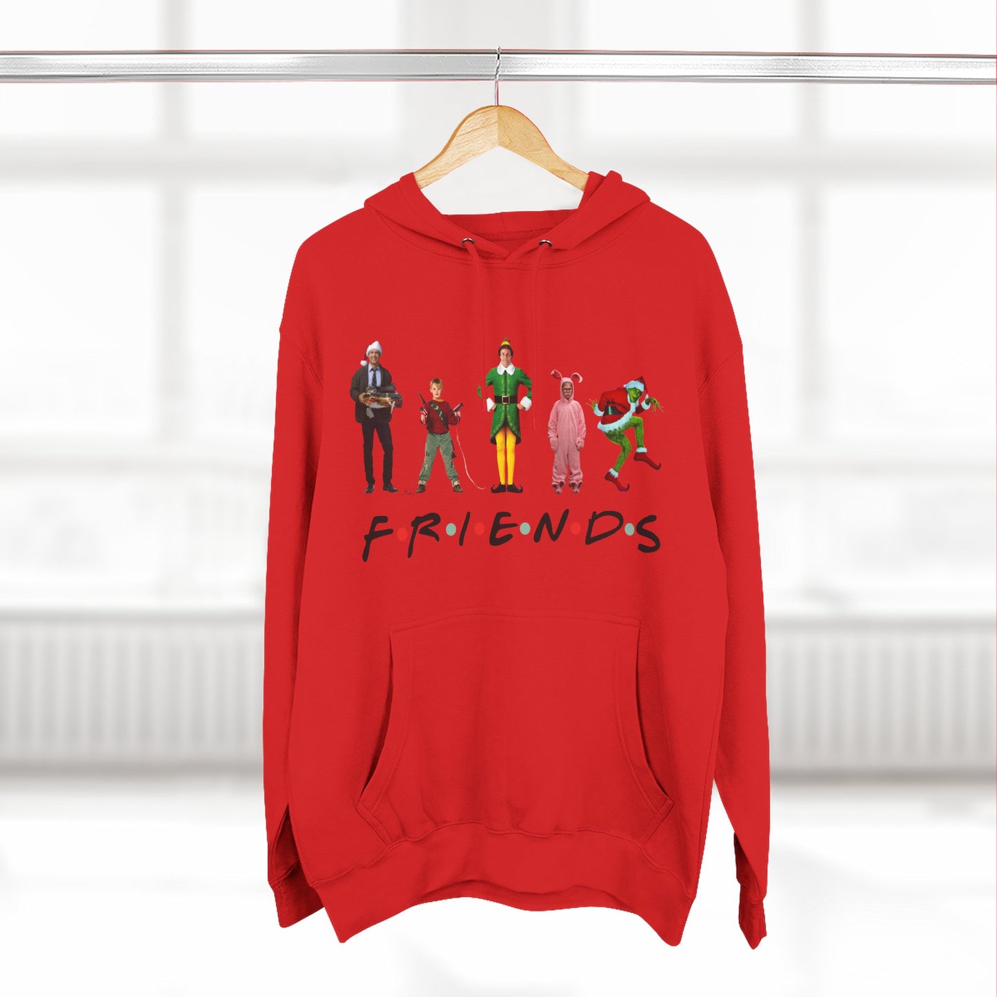 Friends Characters Christmas Pullover Hoodie
