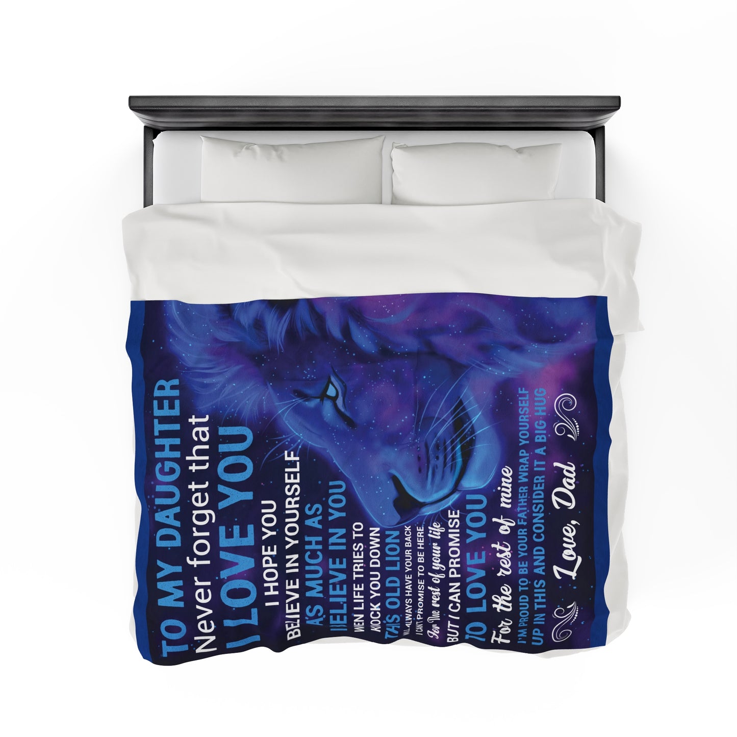 To My Daughter Never Forget Love Dad Blanket