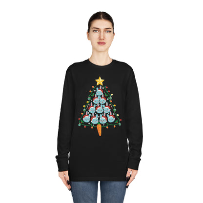 Rabbit Christmas Tree Christmas Long Sleeve T-Shirt