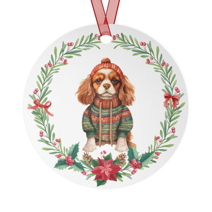 Cavalier King Charles Spaniel Dog in Sweater Ornament