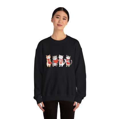 Love Cats Valentine Sweatshirt