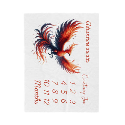 Personalized Pheonix Velveteen Plush Blanket