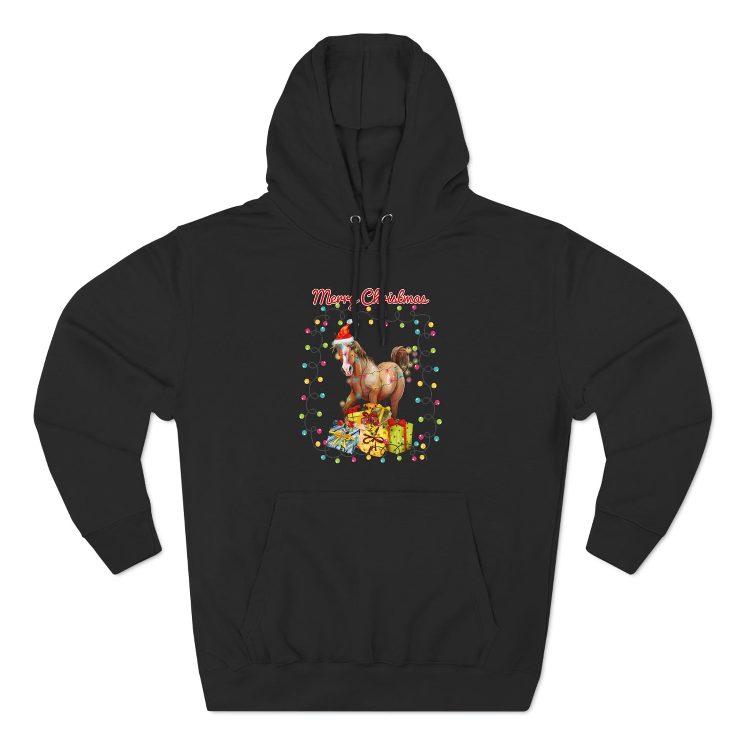 Merry Christmas Horse Pullover Hoodie