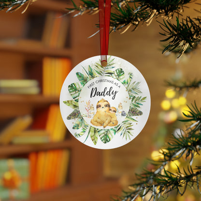 First Christmas As a Daddy Sloth Ornament