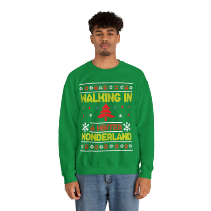 Walking in a Winter Wonderland Christmas Ugly Sweater Sweatshirt