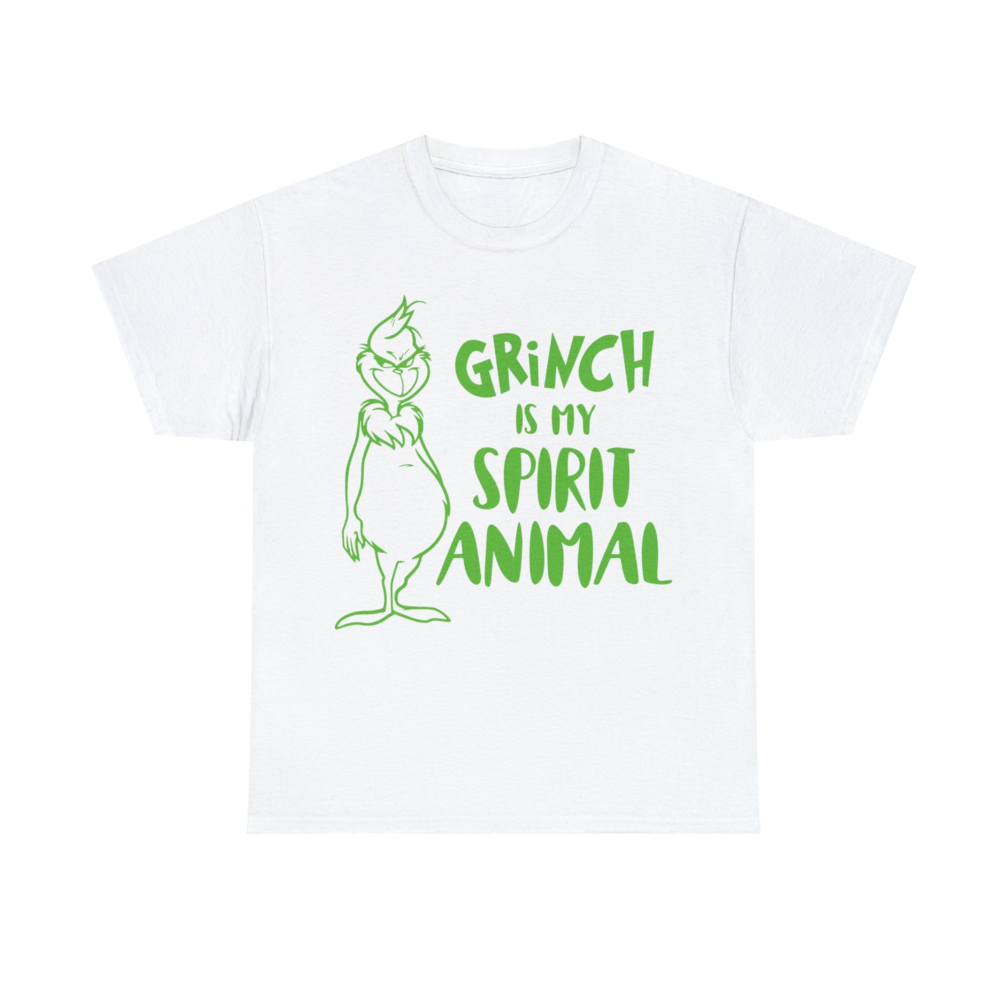 Grinch is My Spirit Animal Christmas Short Sleeve Tee