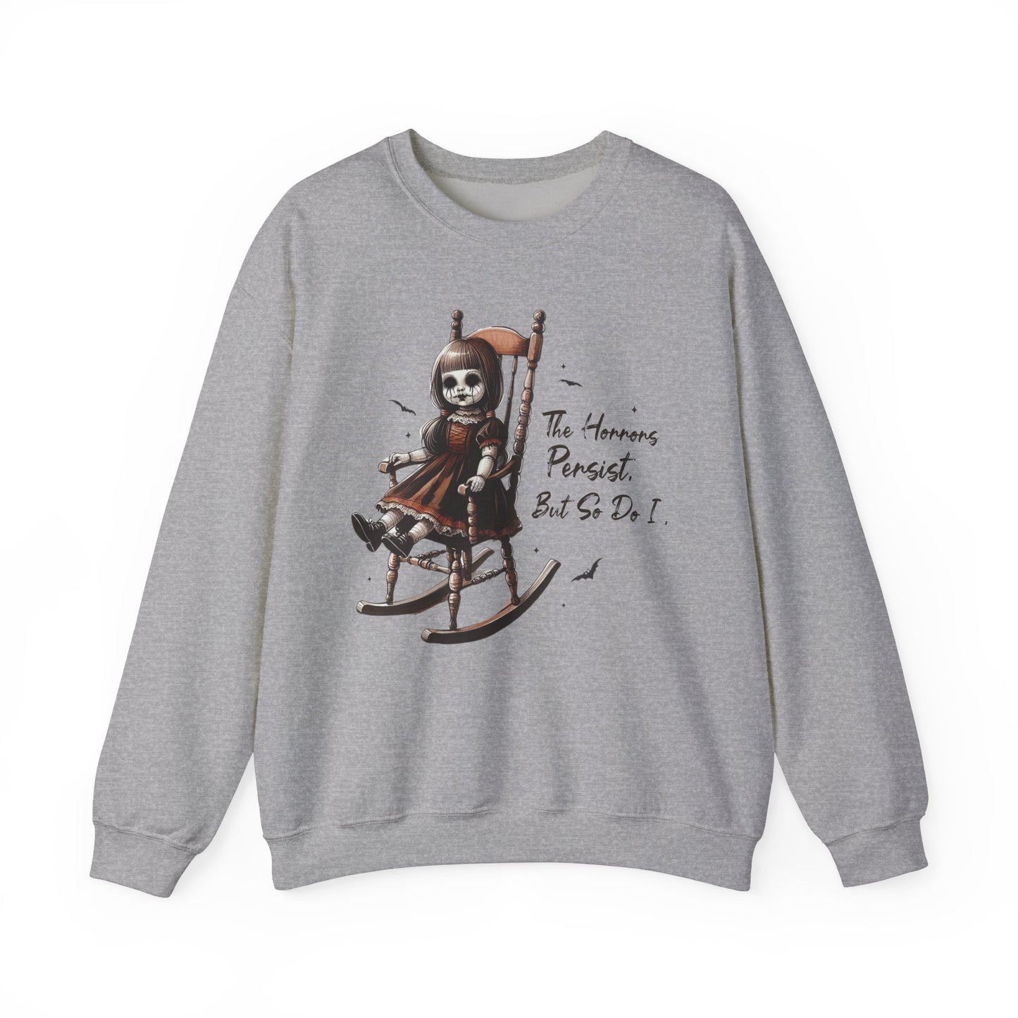 Horrors Persist But So Do I Annabelle Doll Sweatshirt