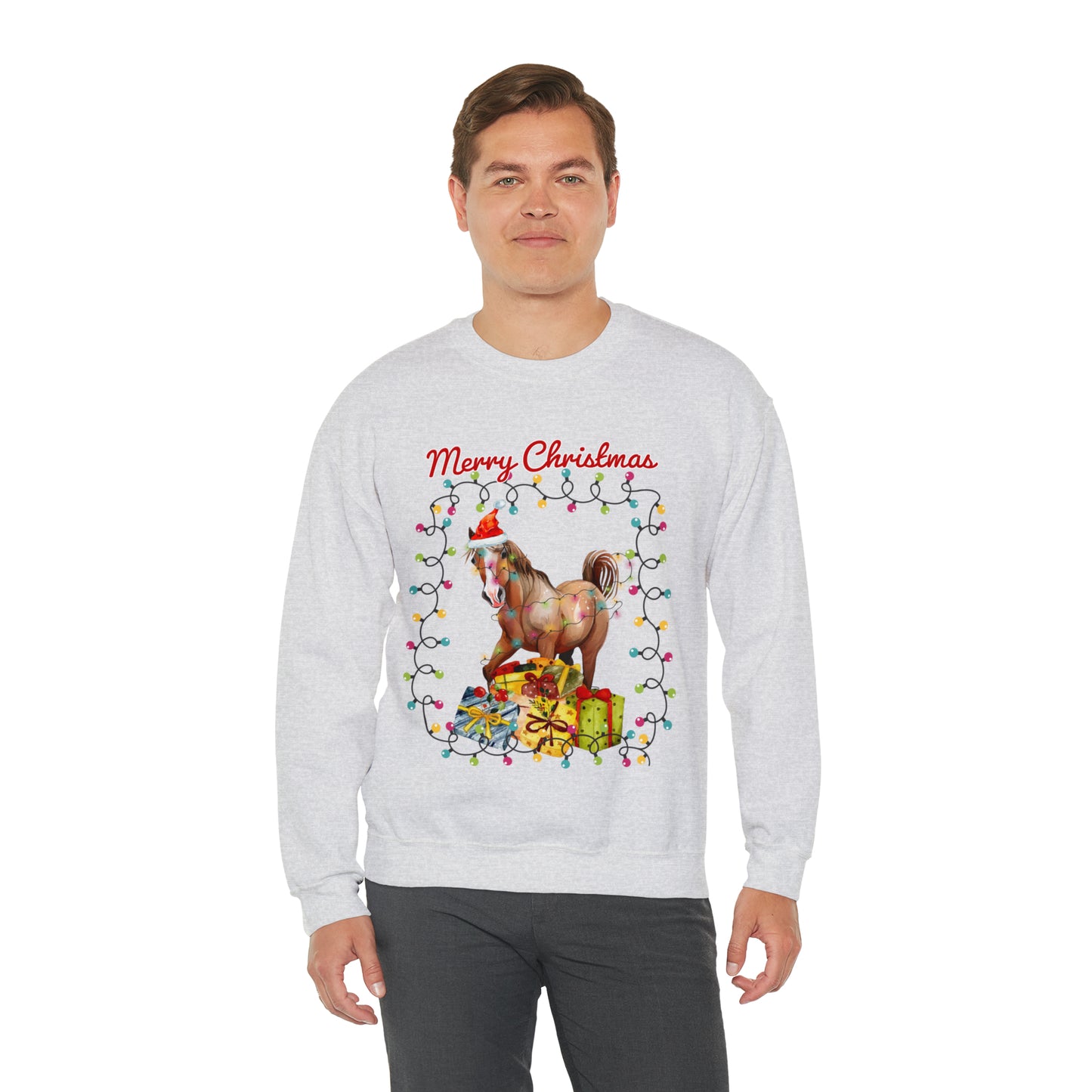 Merry Christmas Horse Christmas Sweatshirt