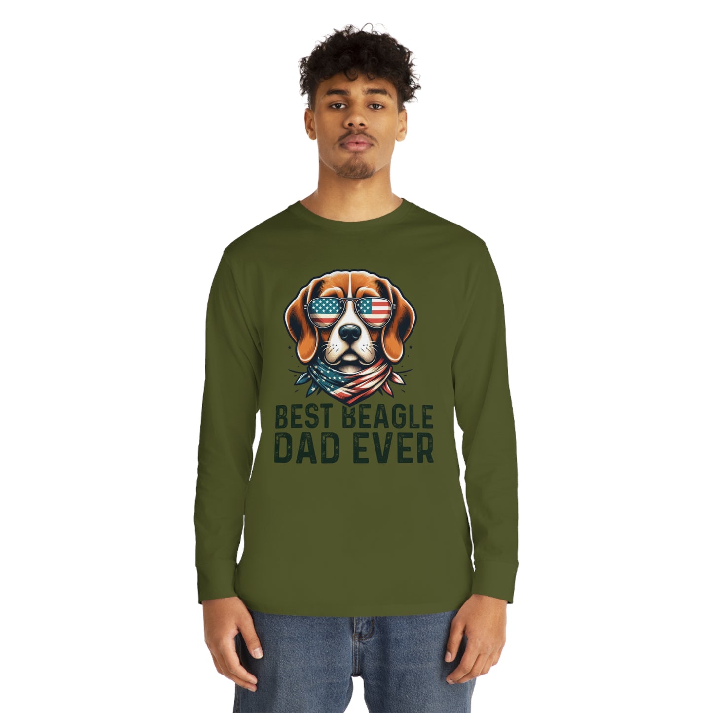 Best Beagle Dad Ever Long Sleeve T-shirt