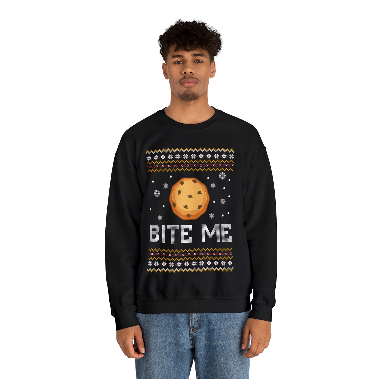 Cookie Bite Christmas Ugly Sweater Sweatshirt