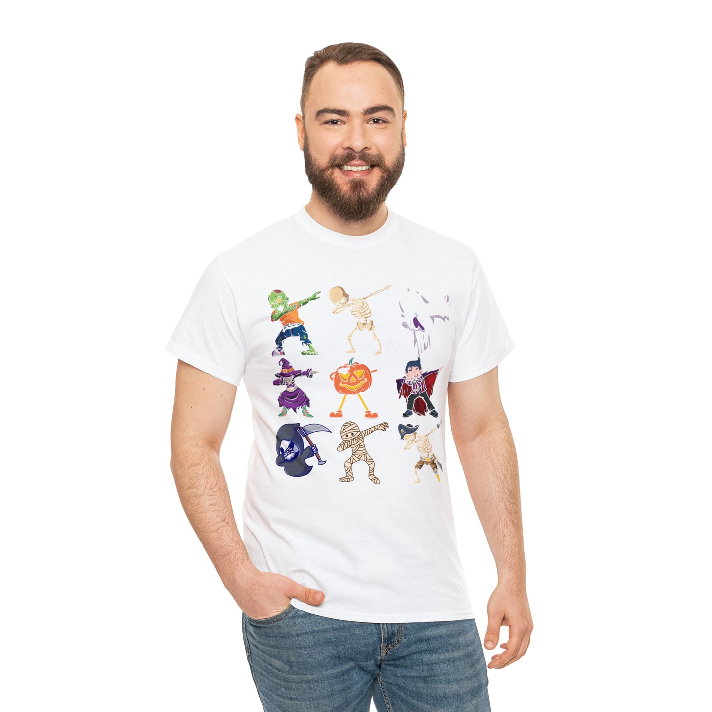 Dabbing Monsters Halloween Short Sleeve Tee