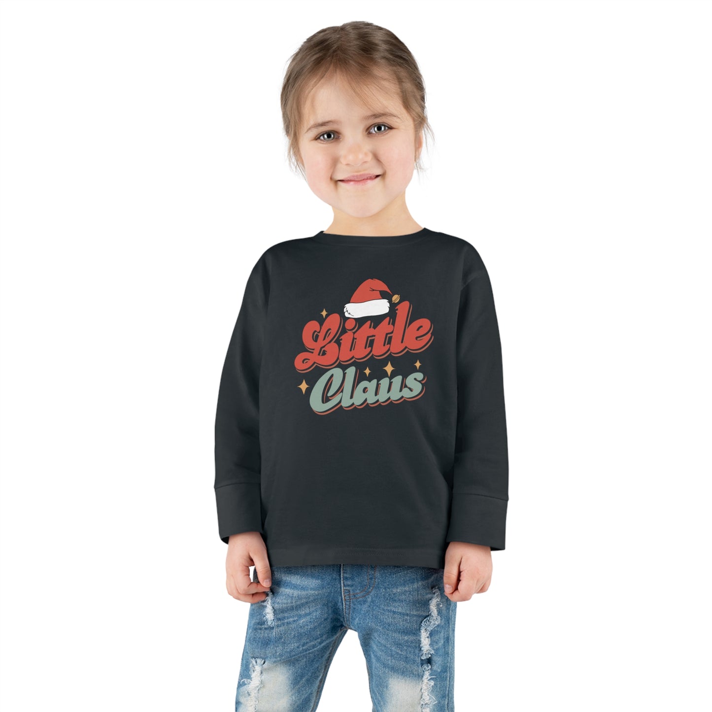 Little Brother/Sister Claus Family Christmas Toddler Long Sleeve Tee