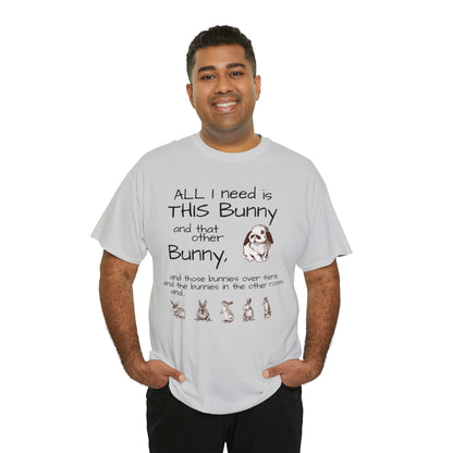 All The Bunnies Rabbit lover Unisex Heavy Cotton Tee