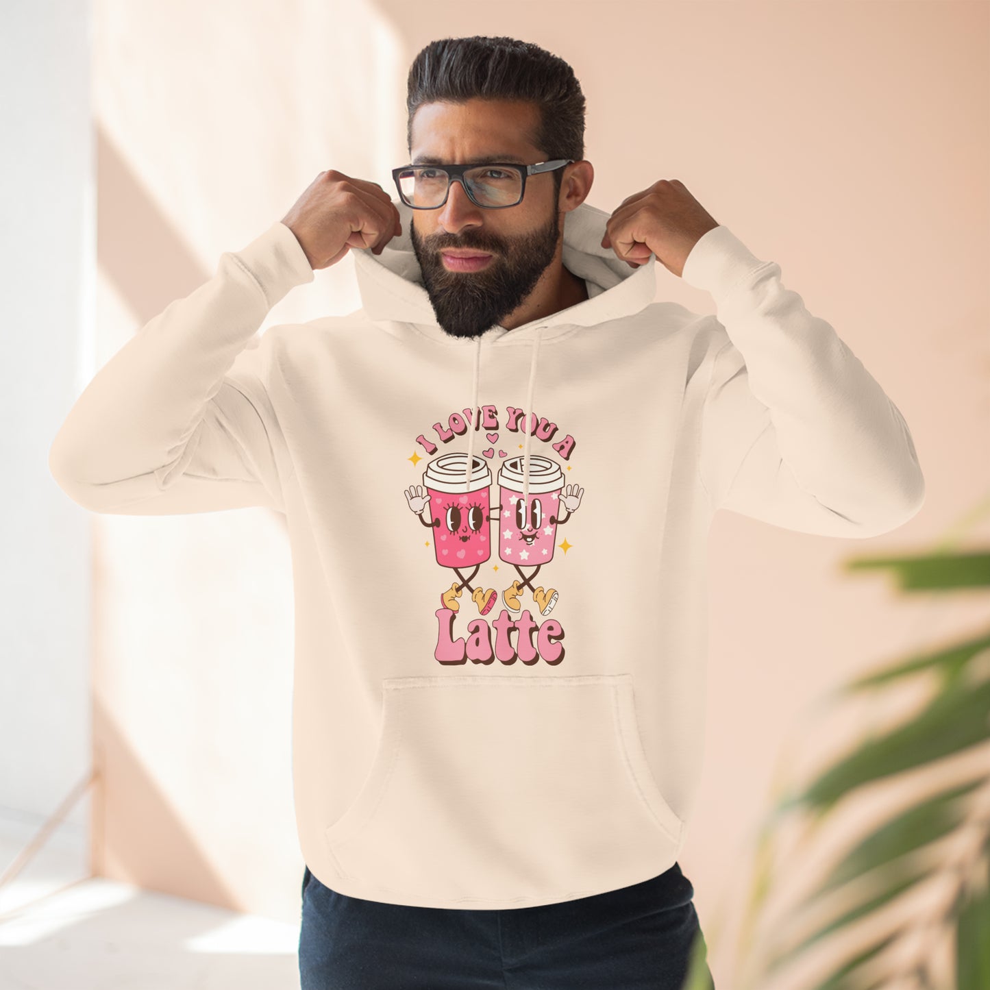 I Love You a Latte Valentine Pullover Hoodie