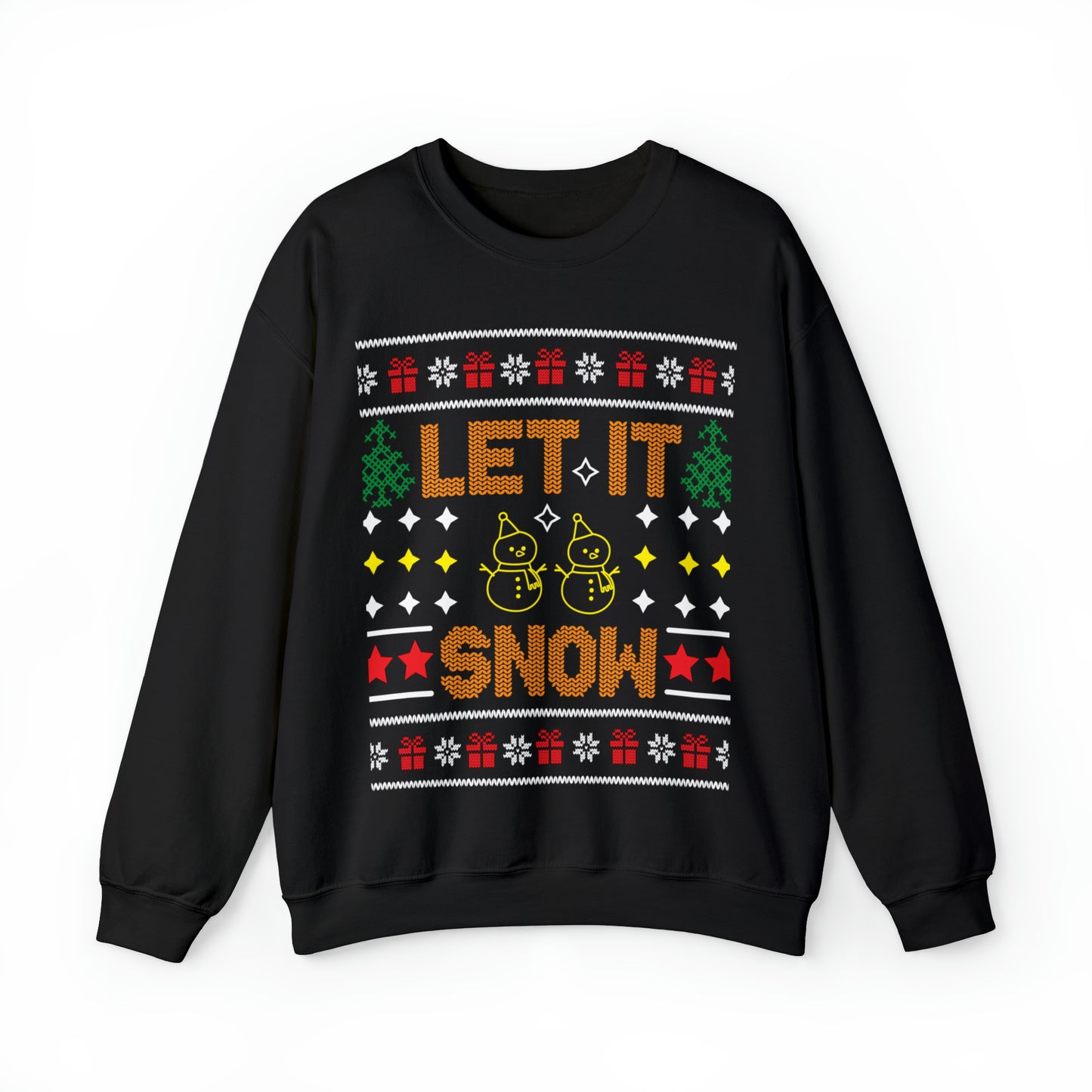 Let It Snow Snowmen Christmas Ugly Sweater Sweatshirt