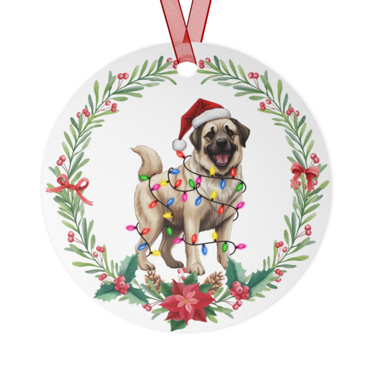 Anatolian Shepherd Dog in Lights Ornament