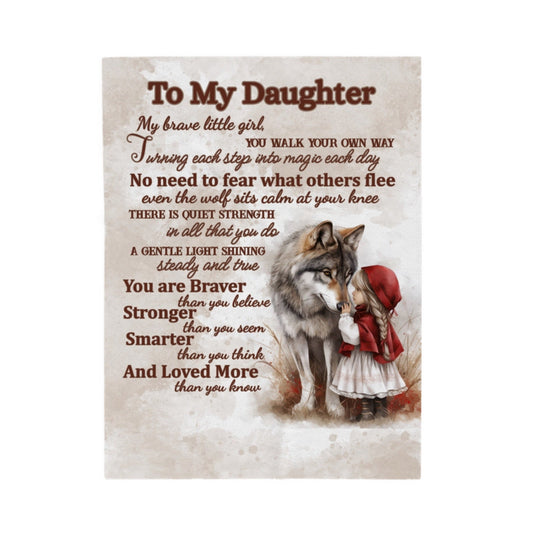 Personalized Little Red Riding Hood Velveteen Plush Blanket