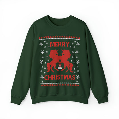 Merry Christmas Horses Christmas Ugly Sweater Sweatshirt