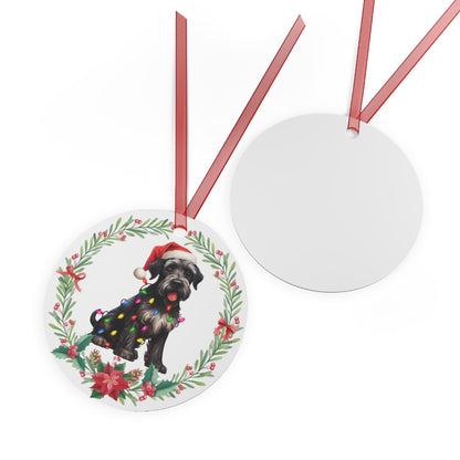 Giant Schnauzer Dog in Lights Ornament