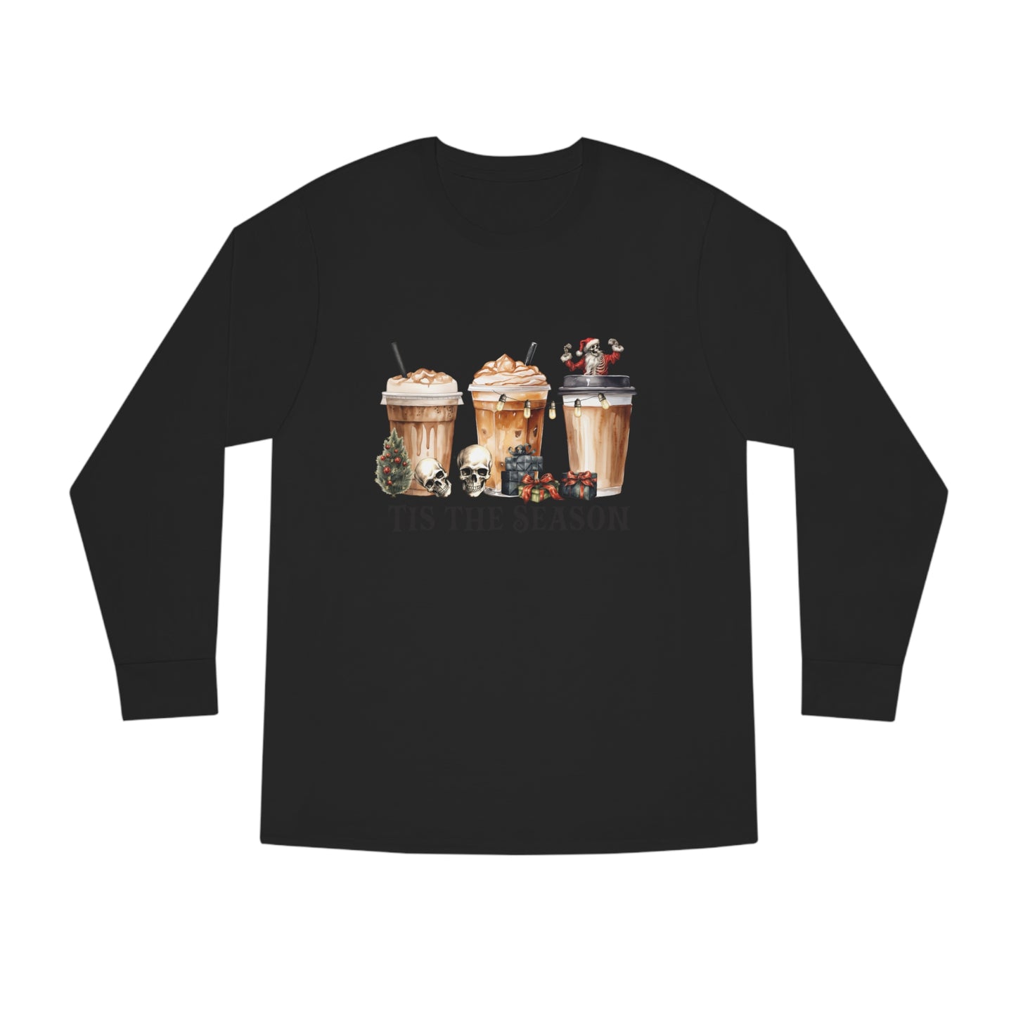 Skeleton Latte Christmas Long Sleeve Tee