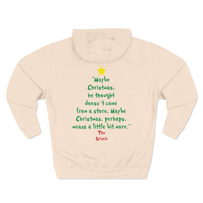 Grinch Maybe Christmas Tree Christmas Pullover Hoodie