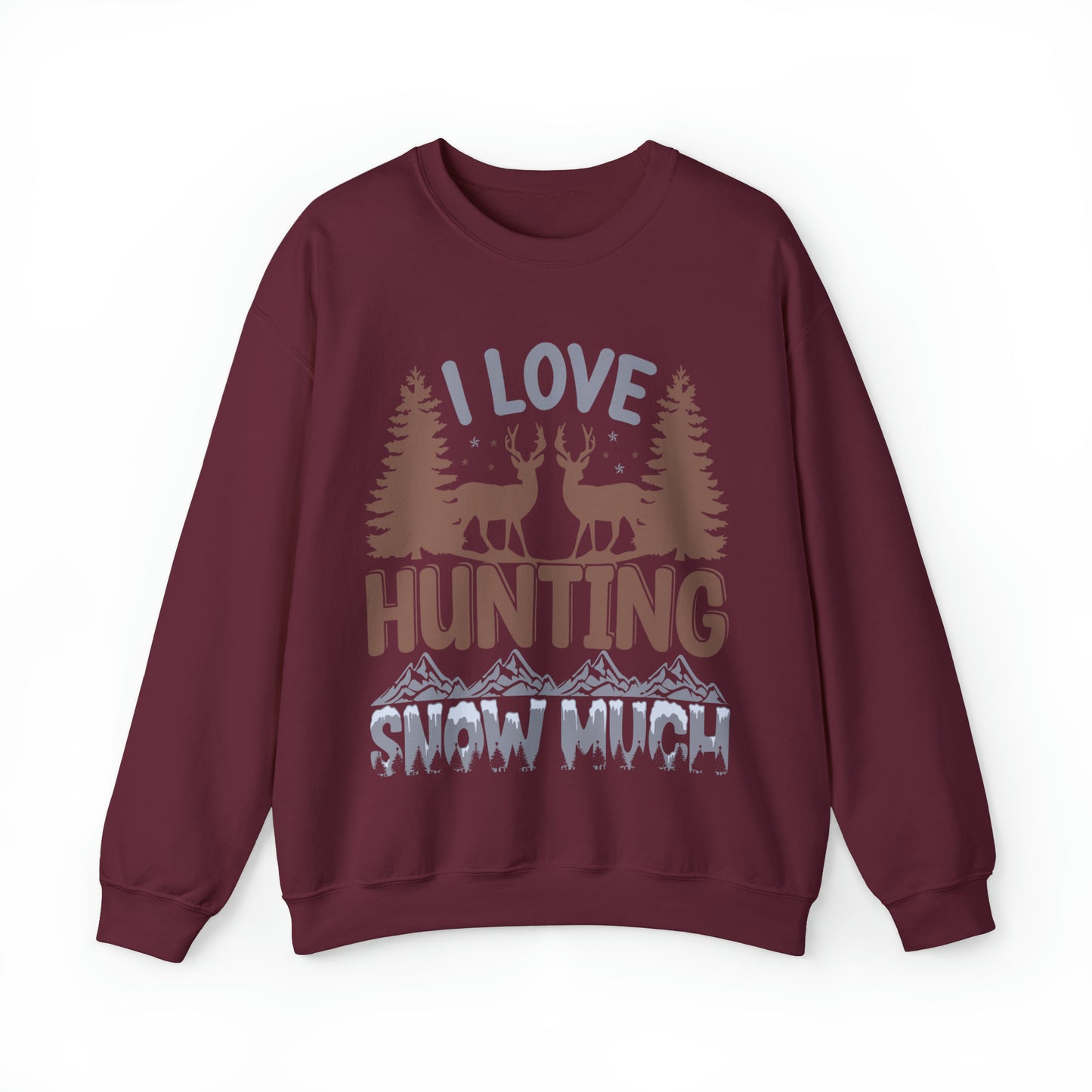 I Love Hunting Snow Much Christmas Ugly Sweater Sweatshirt