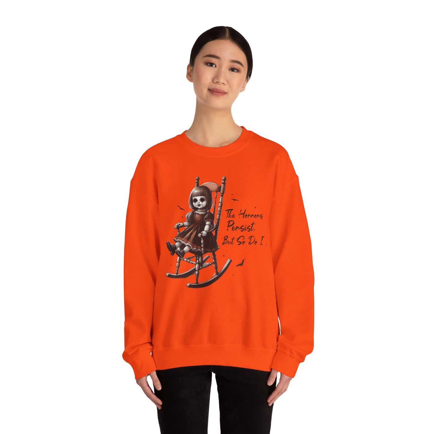 Horrors Persist But So Do I Annabelle Doll Sweatshirt