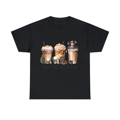 Skeleton Latte Christmas Short Sleeve Tee