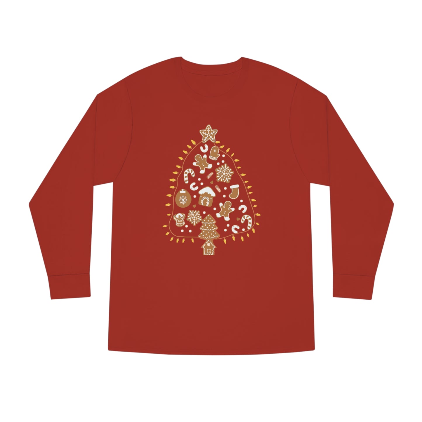 Gingerbread Cookie Christmas Tree Christmas Long Sleeve T-Shirt