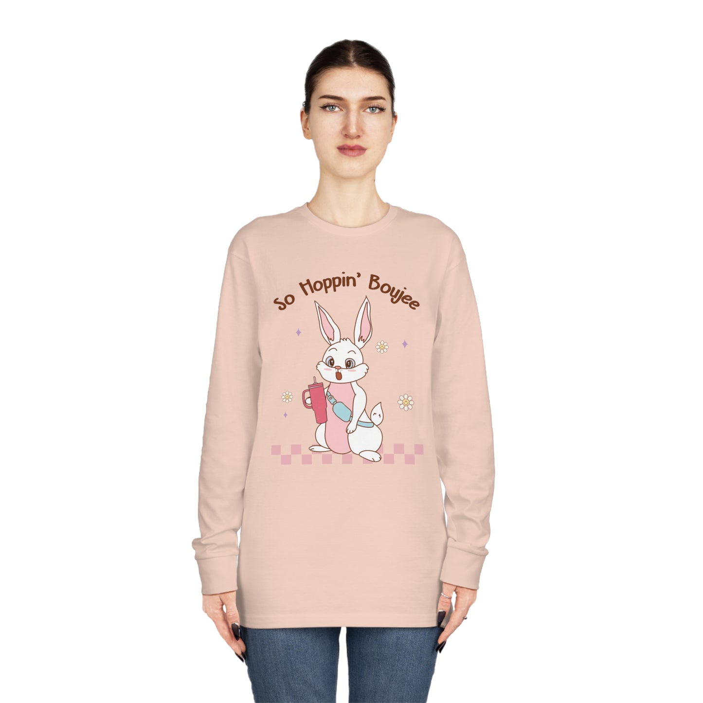 So Hoppin' Boujie Rabbit Easter Long Sleeve T-shirt