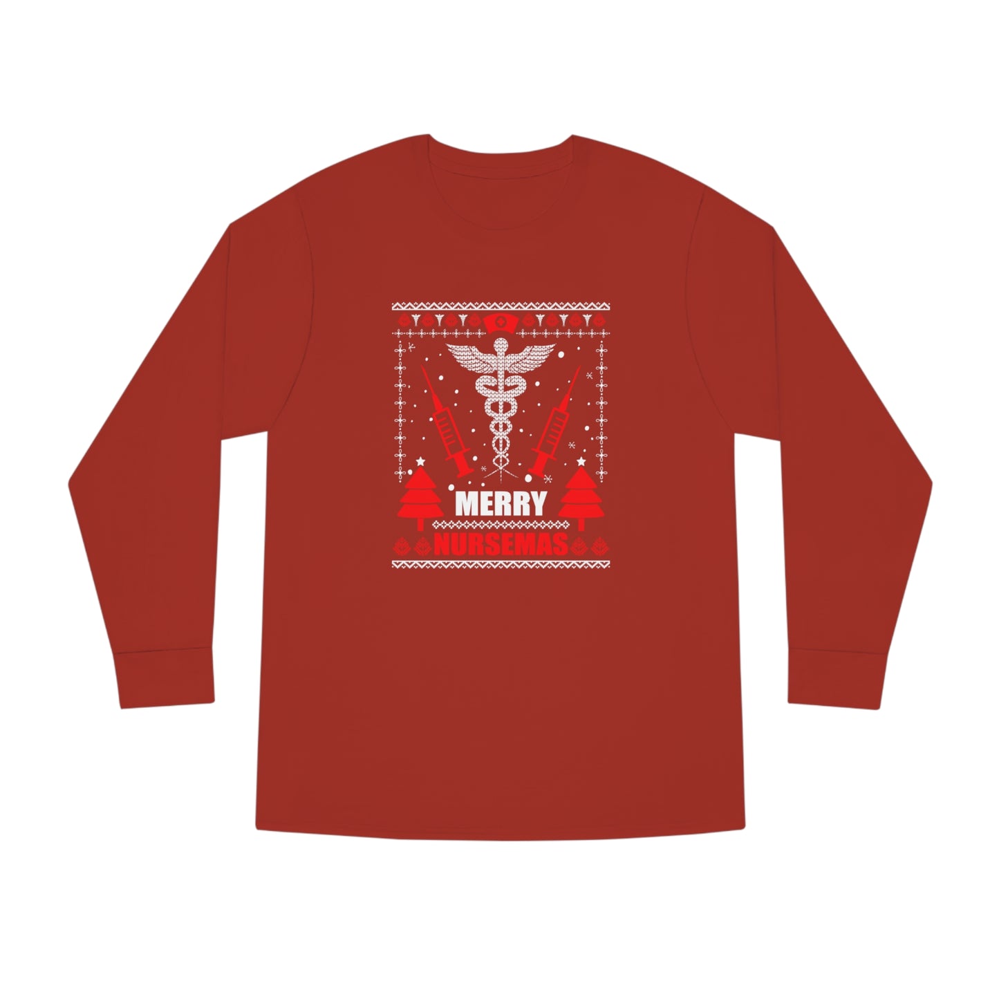 Merry Nursemas Ugly Christmas Sweater Long Sleeve T-shirt