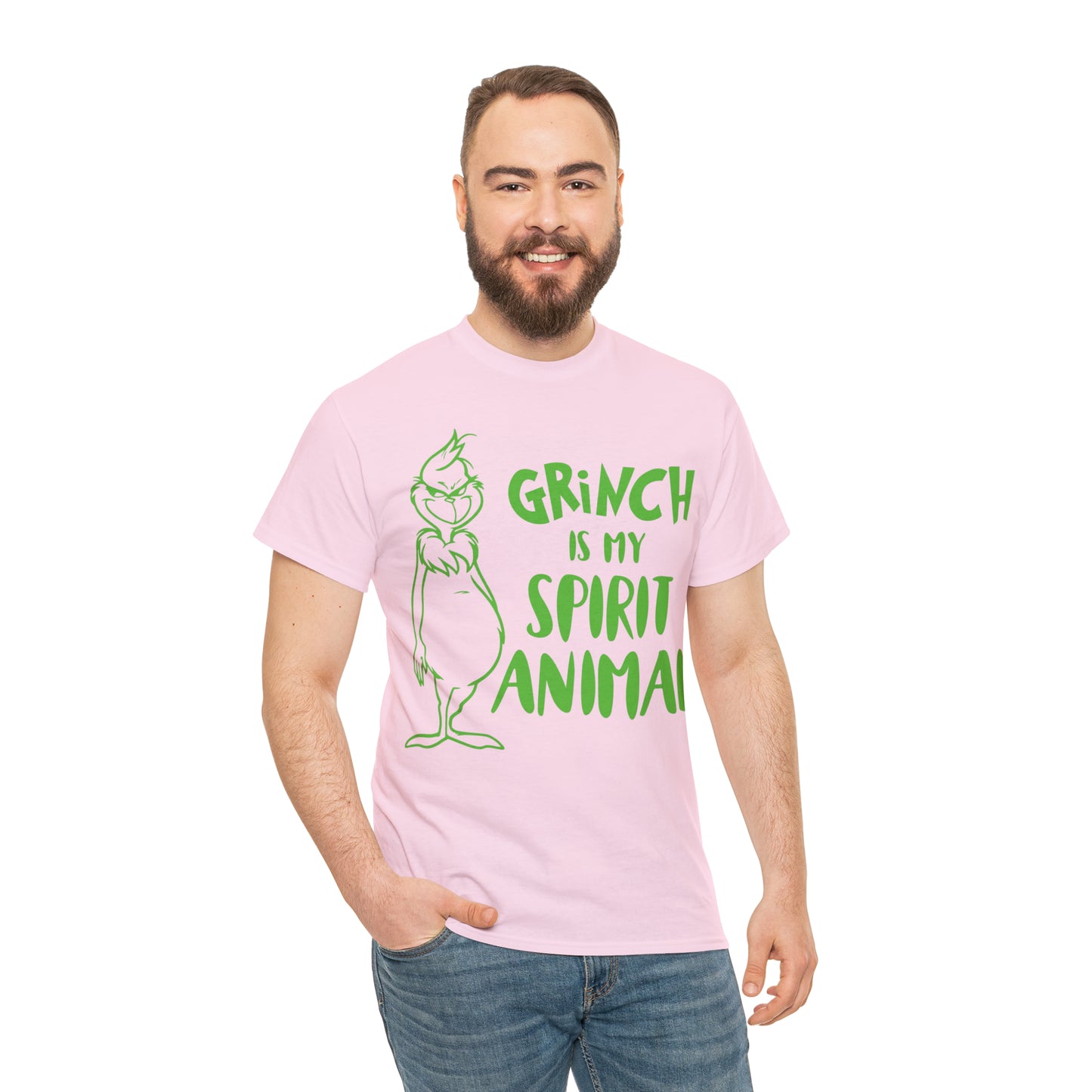 Grinch is My Spirit Animal Christmas Short Sleeve Tee