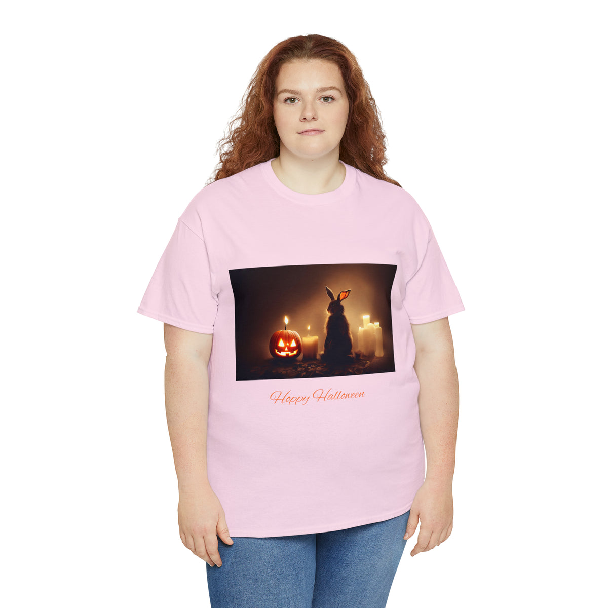 Hoppy Halloween Shirt Rabbit lover cotton Tee Tshirt