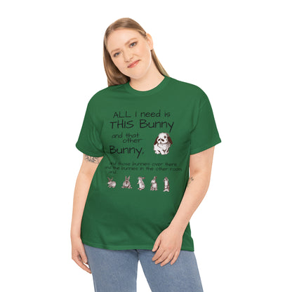 All The Bunnies Rabbit lover Unisex Heavy Cotton Tee