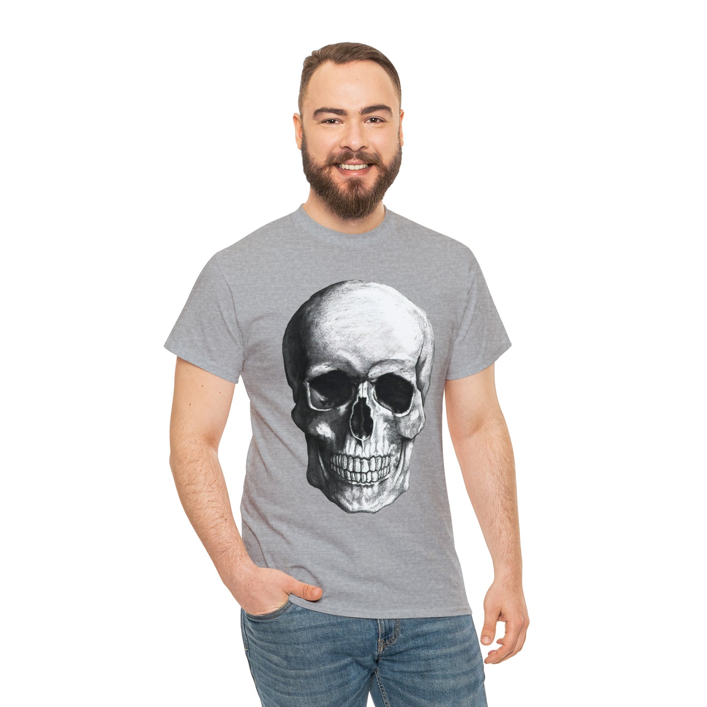 Large Skull Halloween Short Sleeve Tee