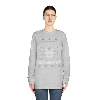 Reindeer Wannabe Christmas Ugly Sweater Long Sleeve T-shirt