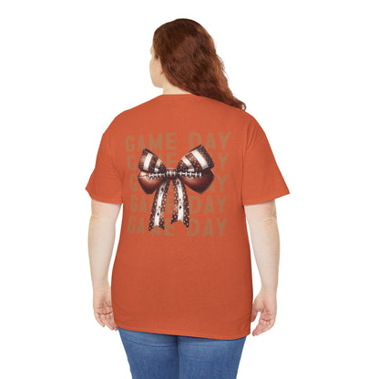 Football Game Day Coquette Bows T-Shirt