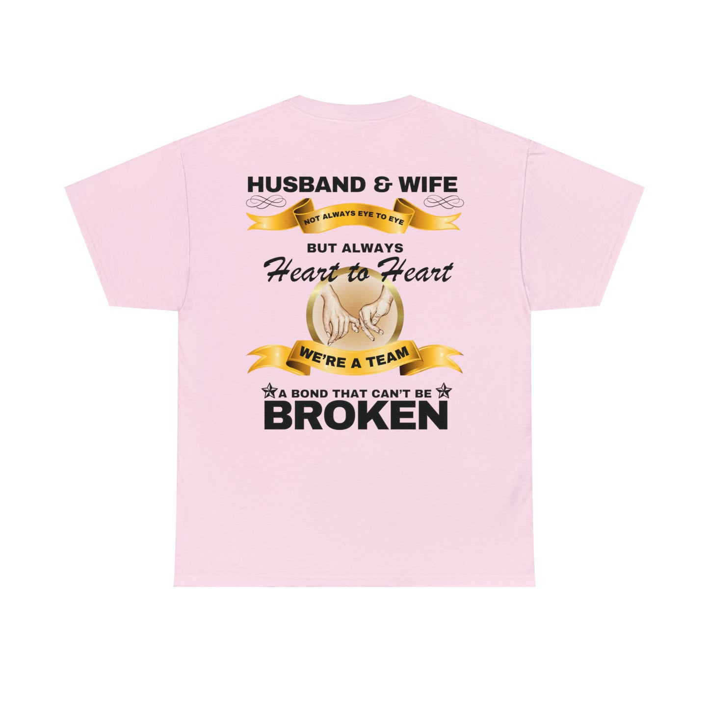 Husband & Wife Not Always Eye to Eye But Always Heart to Heart Short Sleeve Tee