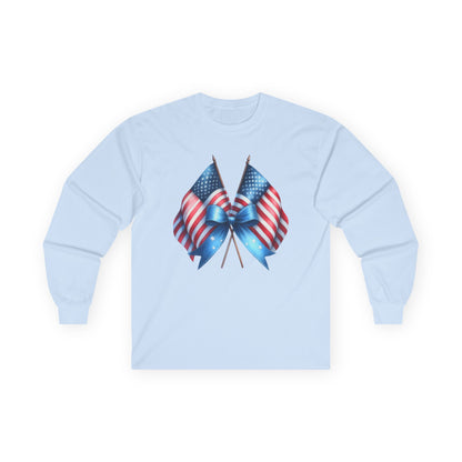 Coquette American Flags Long Sleeve T-Shirt