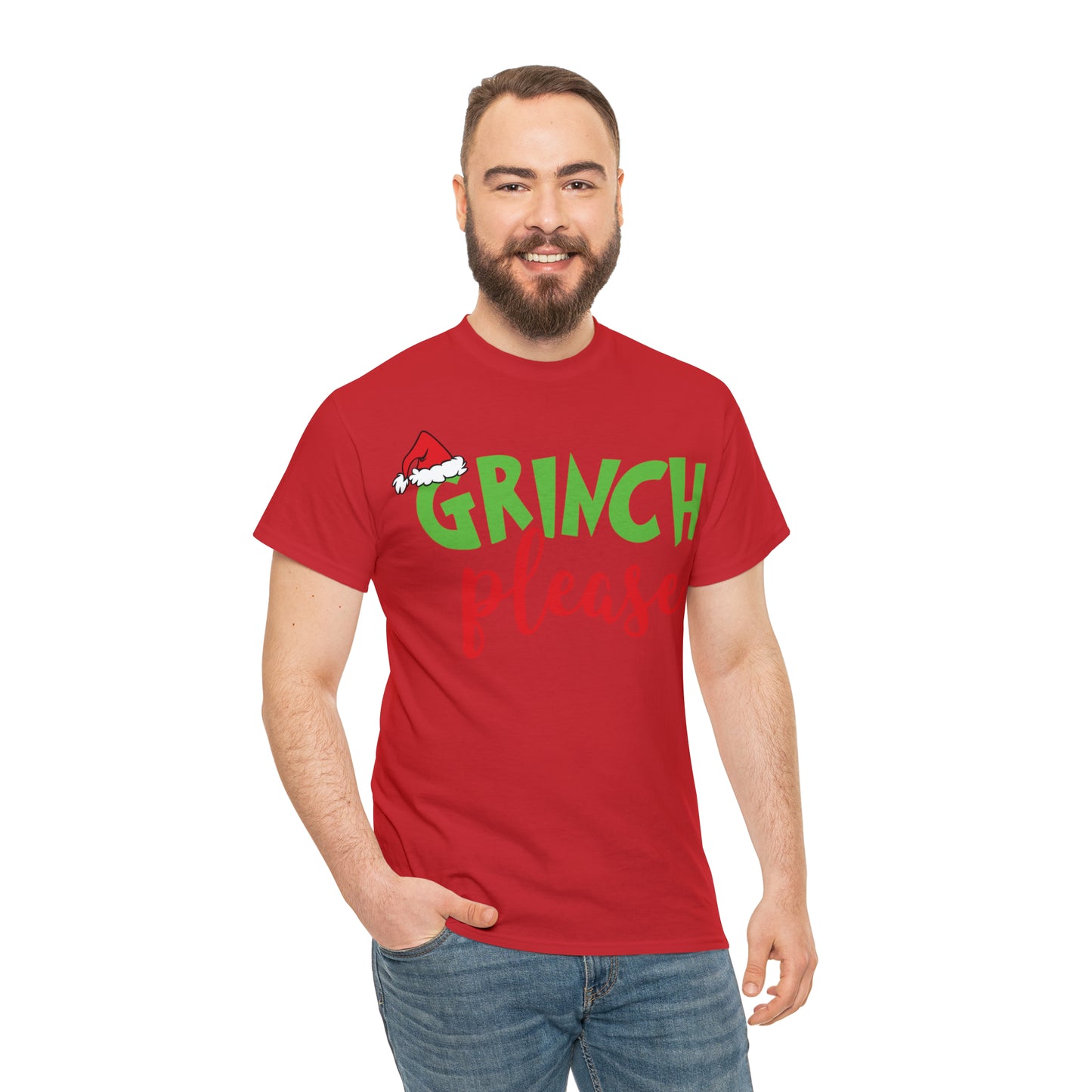 Grinch Please Christmas Short Sleeve Tee