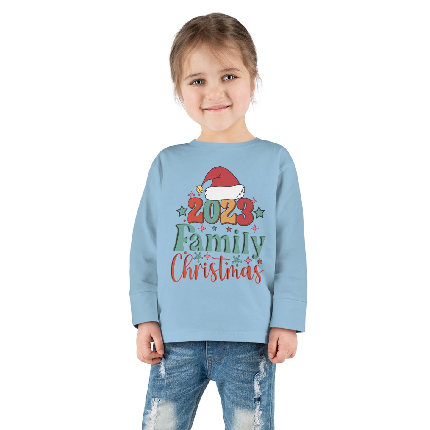 Family Christmas 2023 Toddler Long Sleeve Tee