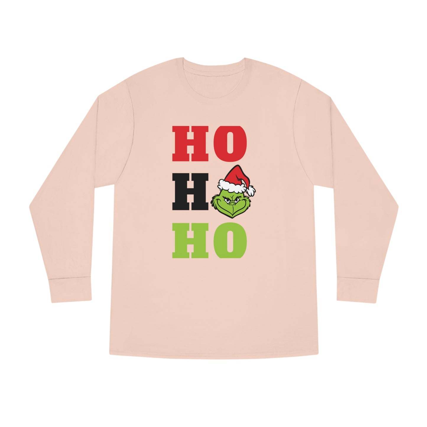 Grinch Ho Ho Ho Christmas Long Sleeve T-Shirt