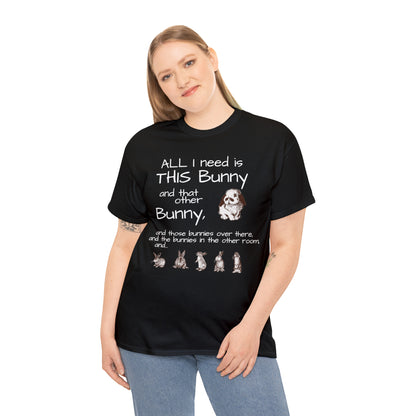 All The Bunnies Rabbit lover Unisex Heavy Cotton Tee