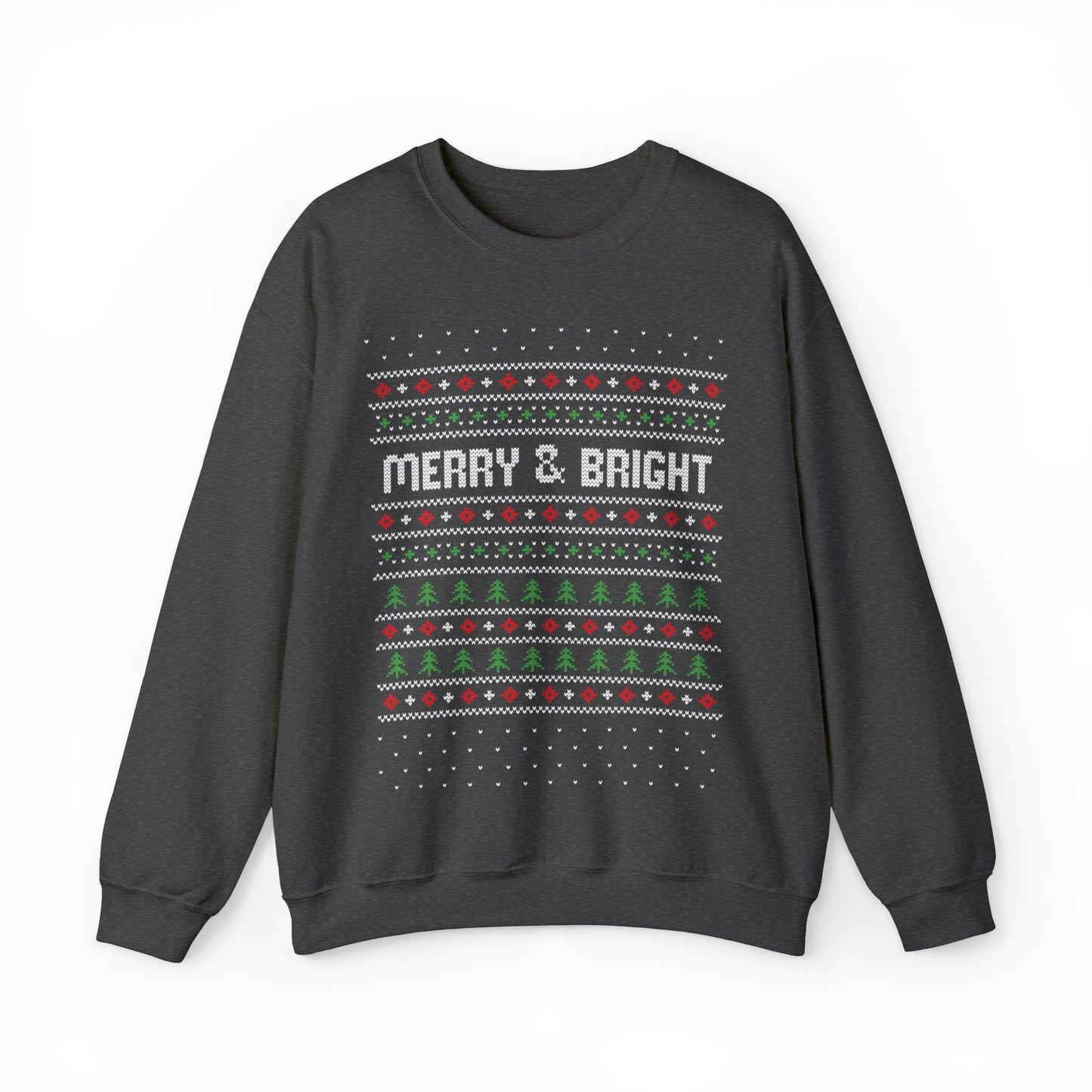 Merry and Bright Christmas Ugly Sweater Sweatshirt
