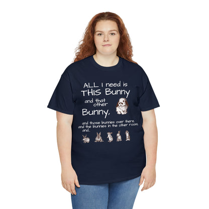 All The Bunnies Rabbit lover Unisex Heavy Cotton Tee