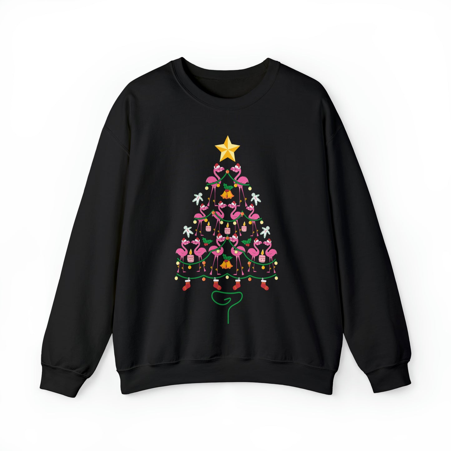 Flamingo Christmas Tree Christmas Sweatshirt