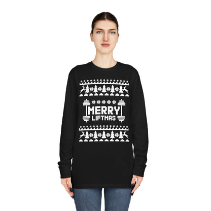Merry Liftmas Christmas Ugly Sweater Long Sleeve Tee