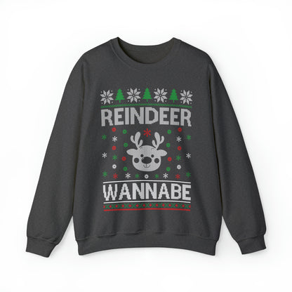 Reindeer Wannabe Christmas Ugly Sweater Sweatshirt